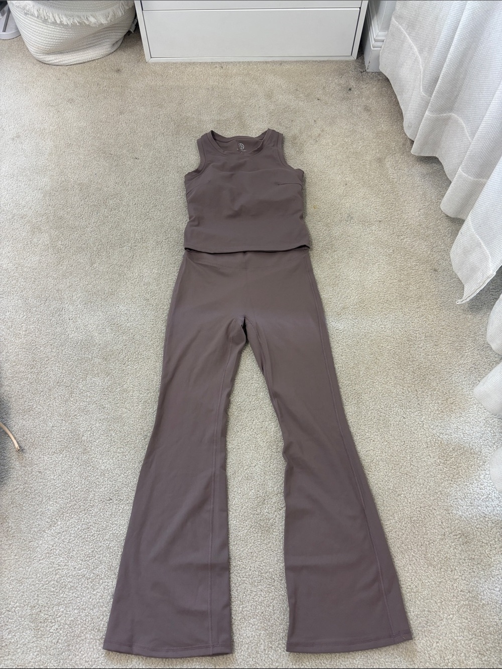 Women's Flared Active Pants in Brown